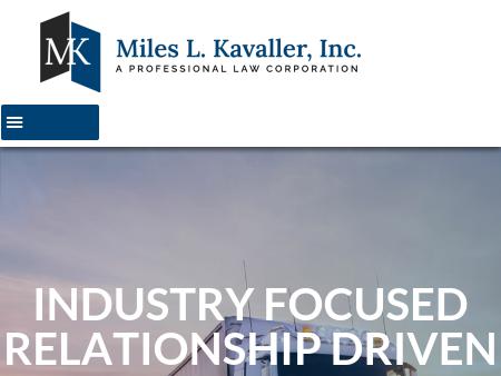 Miles L. Kavaller, A Professional Law Corporation.