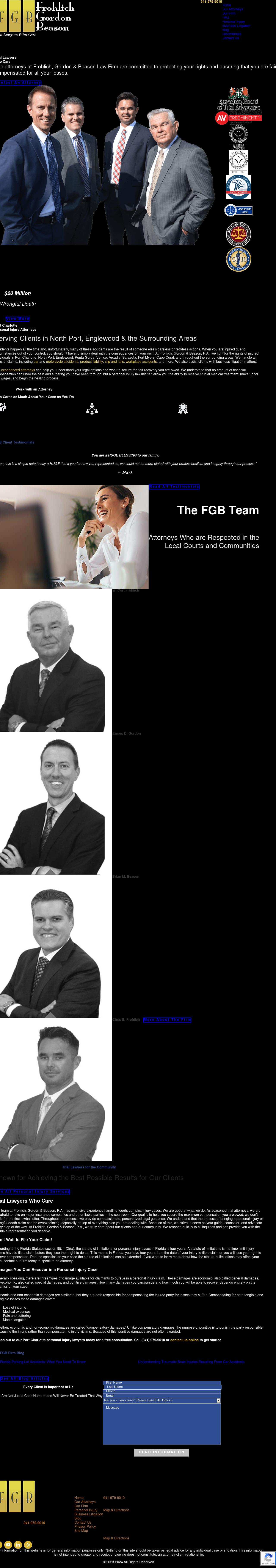 Frohlich, Gordon & Beason, P.A. - Port Charlotte FL Lawyers