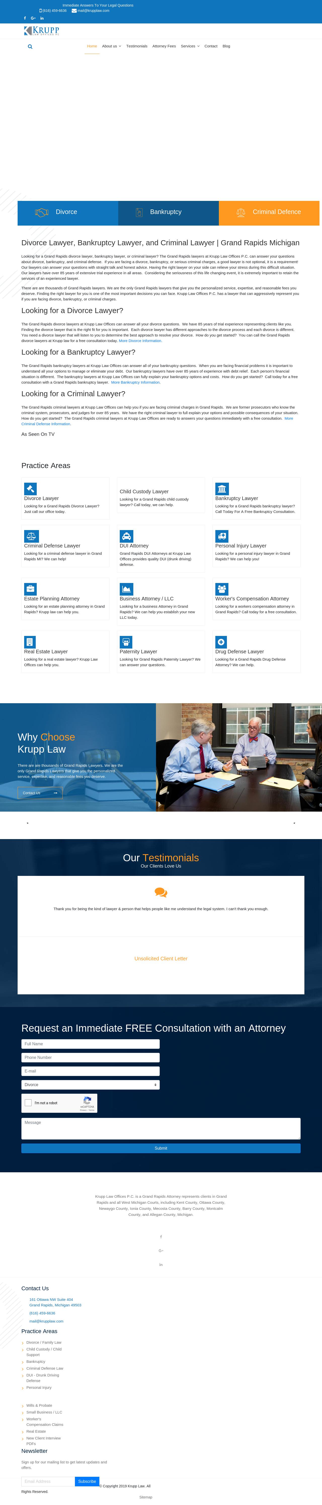 Krupp Law Offices - Grand Rapids MI Lawyers