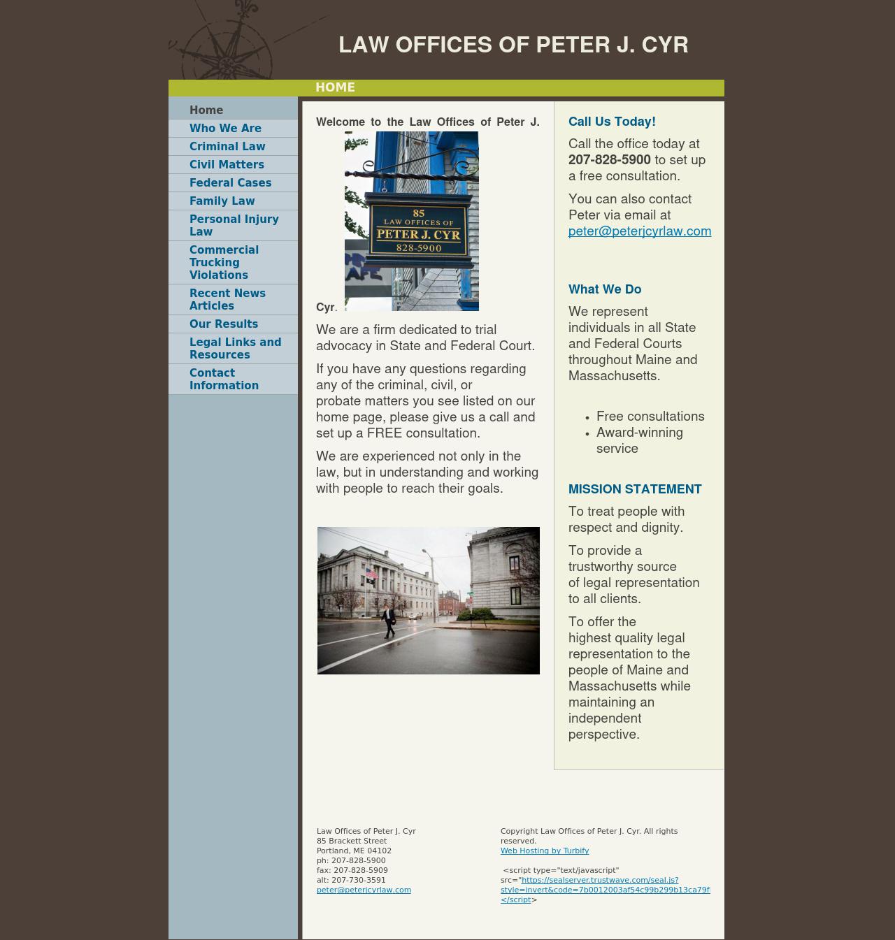 Law Offices of Peter J. Cyr - Portland ME Lawyers