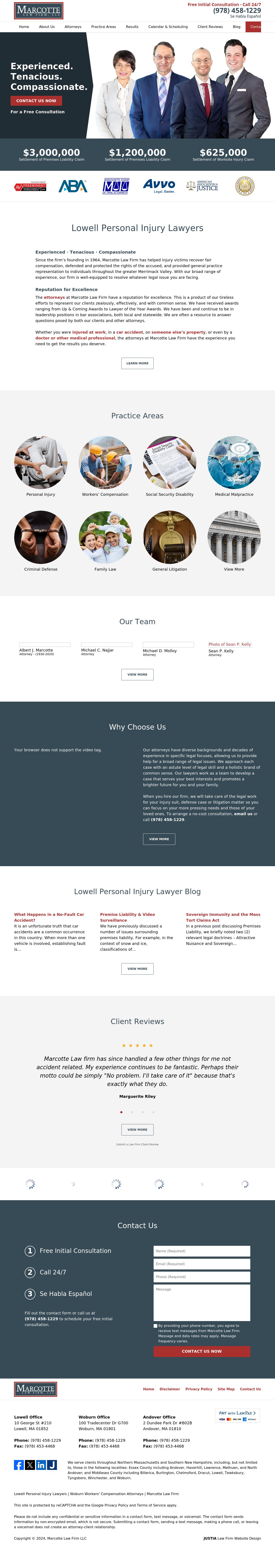 Marcotte Law Firm - Lowell MA Lawyers
