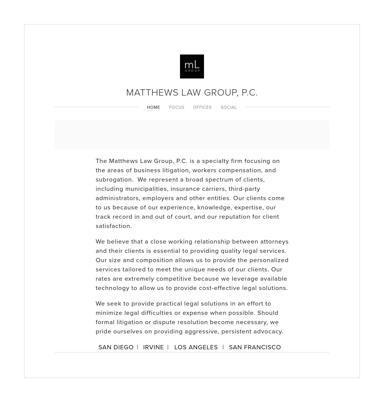 Matthews Law Group, P.C. - San Diego CA Lawyers