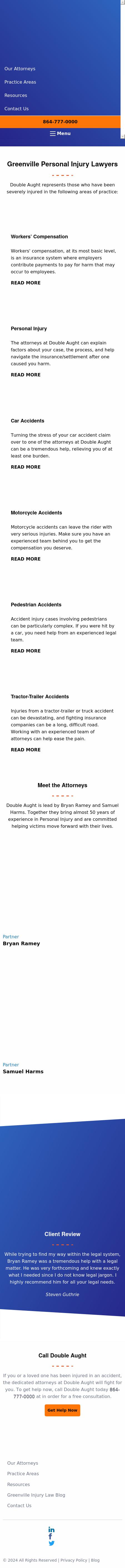 Double Aught Injury Lawyers - Greenville SC Lawyers
