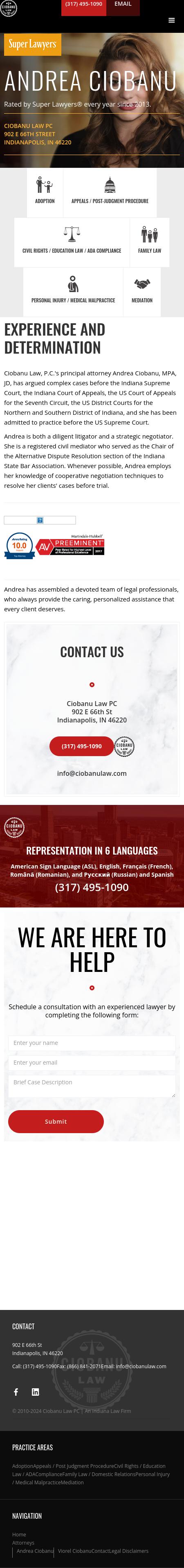 Ciobanu Law, PC - Indianapolis IN Lawyers