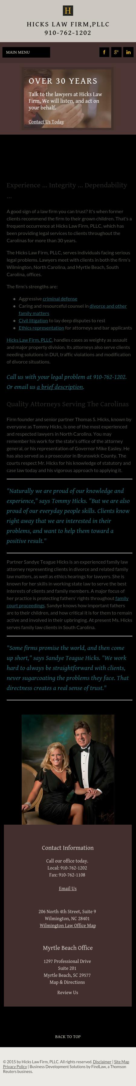 Hicks Law Firm, PLLC - Myrtle Beach SC Lawyers