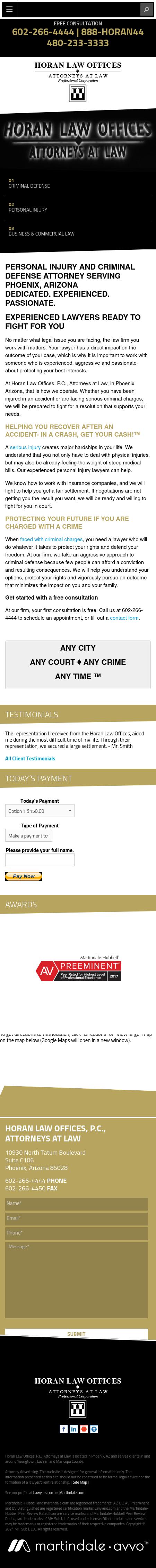 Horan Law Offices PC - Phoenix AZ Lawyers