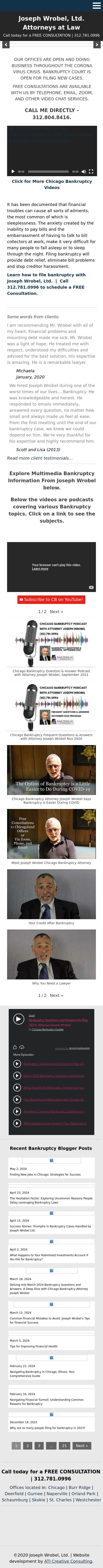 Joseph Wrobel, Ltd. - Chicago IL Lawyers