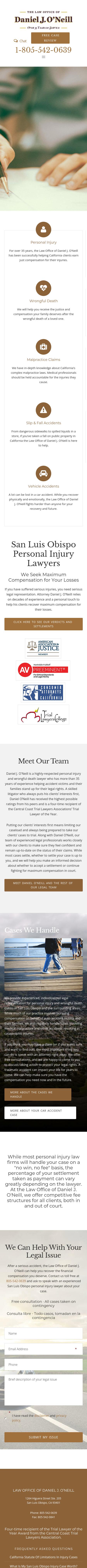 Law Office of Daniel J. O'Neill - San Luis Obispo CA Lawyers