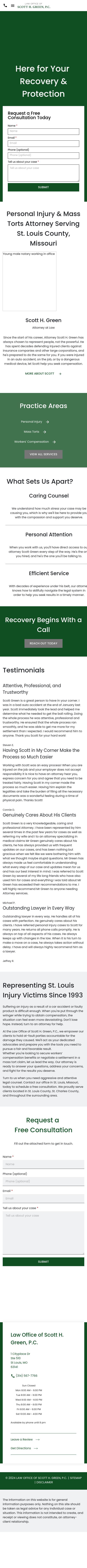 Law Office of Scott H. Green, P.C. - St Louis MO Lawyers