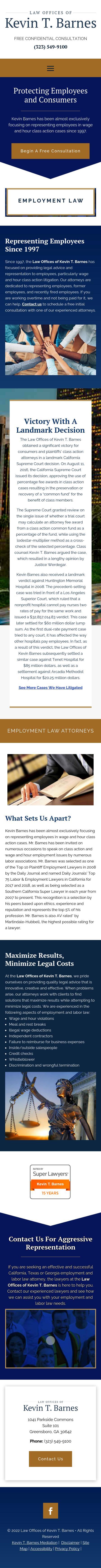 Law Offices of Kevin T. Barnes - Los Angeles CA Lawyers