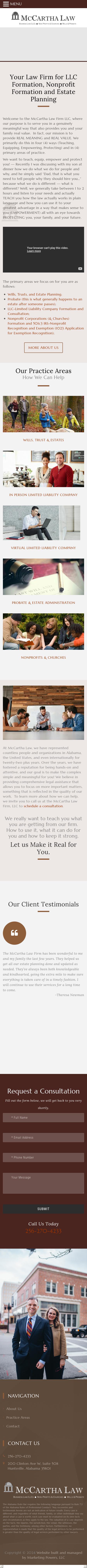 McCartha Law Firm, LLC - Huntsville AL Lawyers