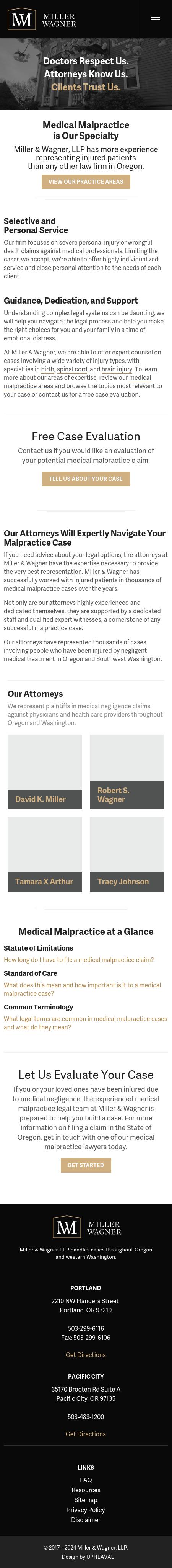 Miller & Wagner, LLP - Portland OR Lawyers
