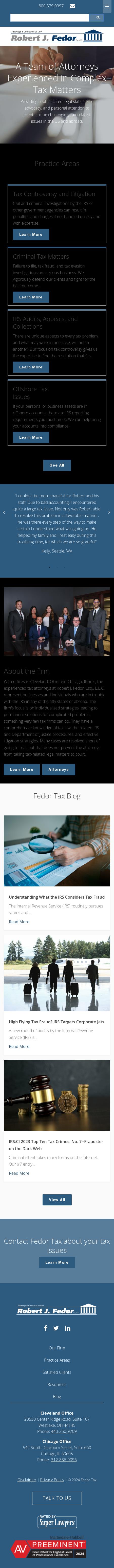 Robert J. Fedor, Esq., L.L.C. - Chicago IL Lawyers