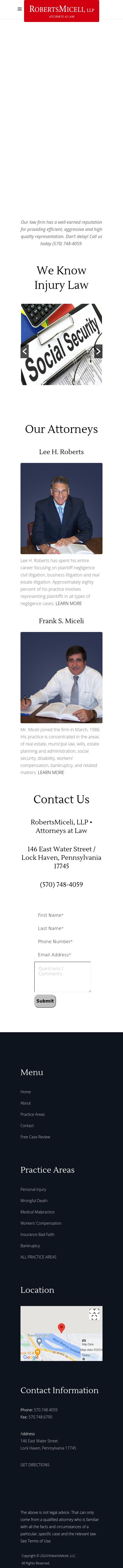 Roberts, Miceli & Boileau, LLP - Lock Haven PA Lawyers