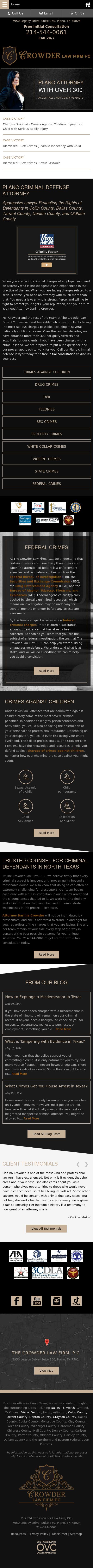 The Crowder Law Firm, P.C - Plano TX Lawyers
