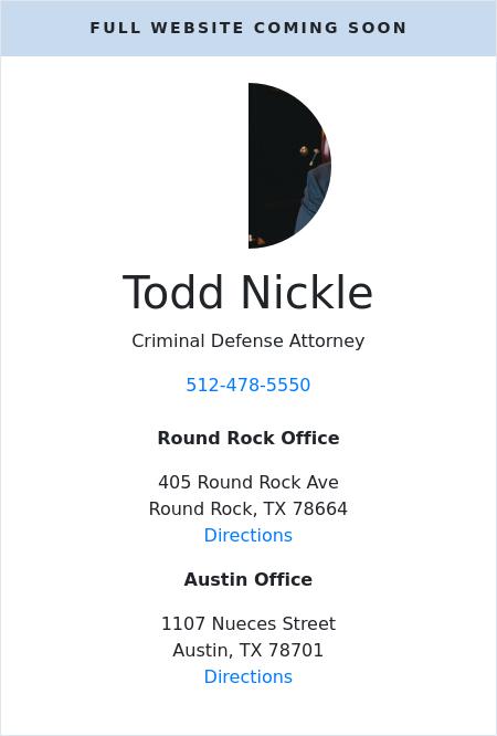 The Law Office of Todd Nickle - Austin TX Lawyers