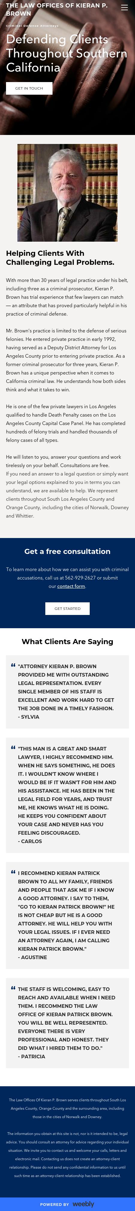 The Law Offices Of Kieran P. Brown - Norwalk  CA Lawyers