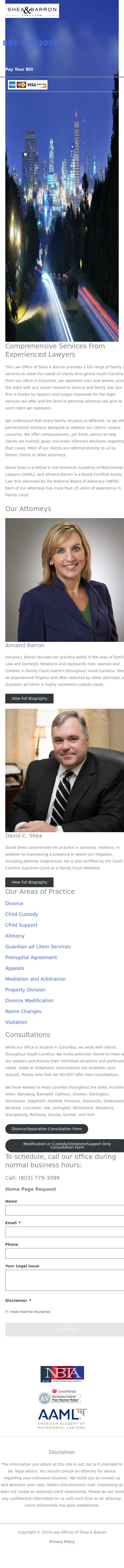 The Law Offices of Shea & Barron - Columbia SC Lawyers