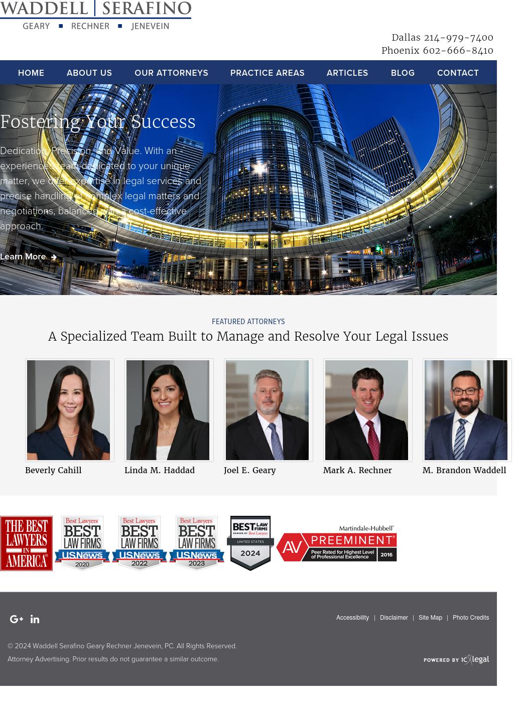 Vincent Lopez Serafino Jenevein, P.C. - Dallas TX Lawyers
