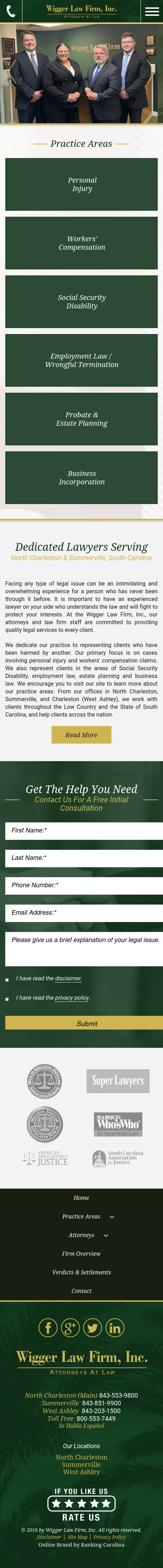 Wigger Law Firm Inc - North Charleston SC Lawyers