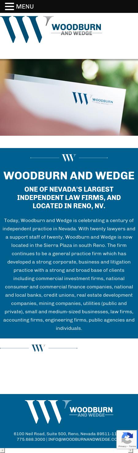 Woodburn & Wedge - Reno NV Lawyers