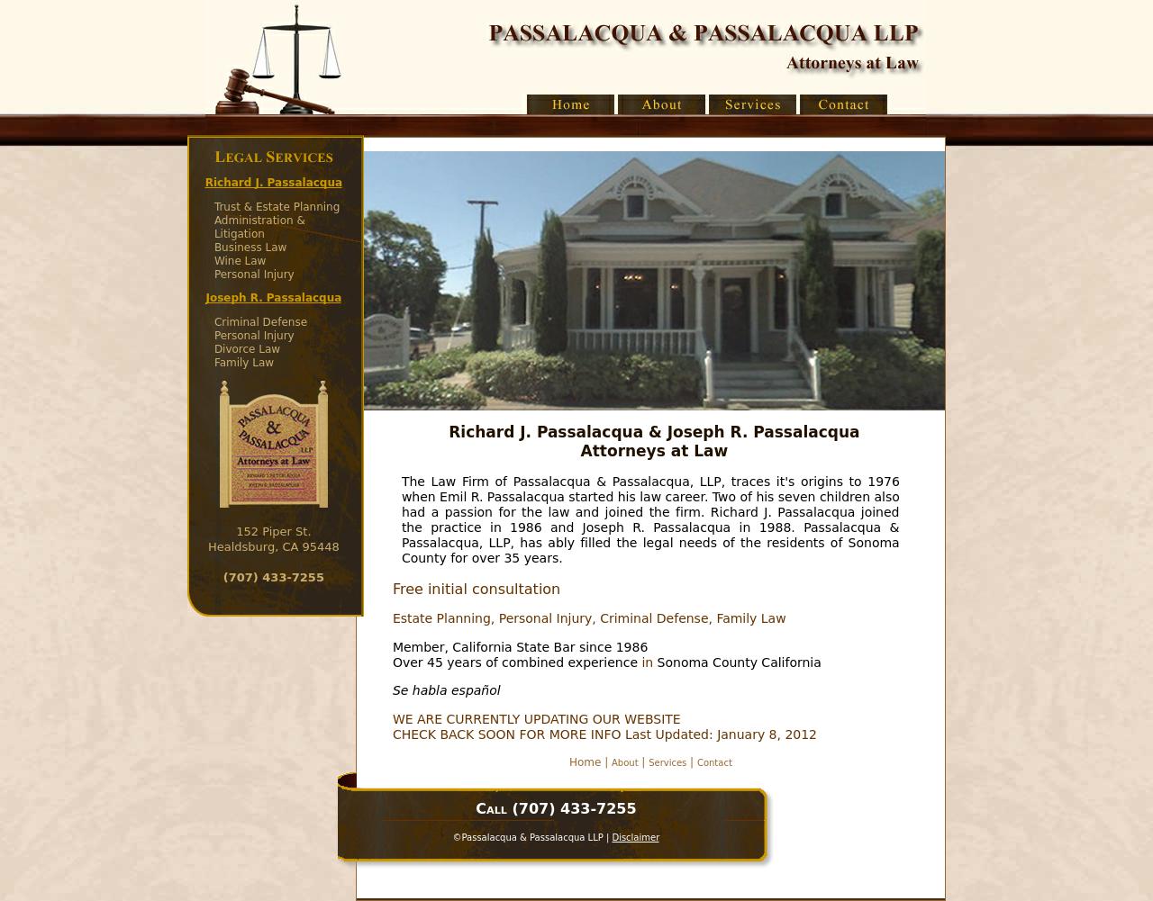 Passalacqua & Passalacqua, LLP - Healdsburg CA Lawyers