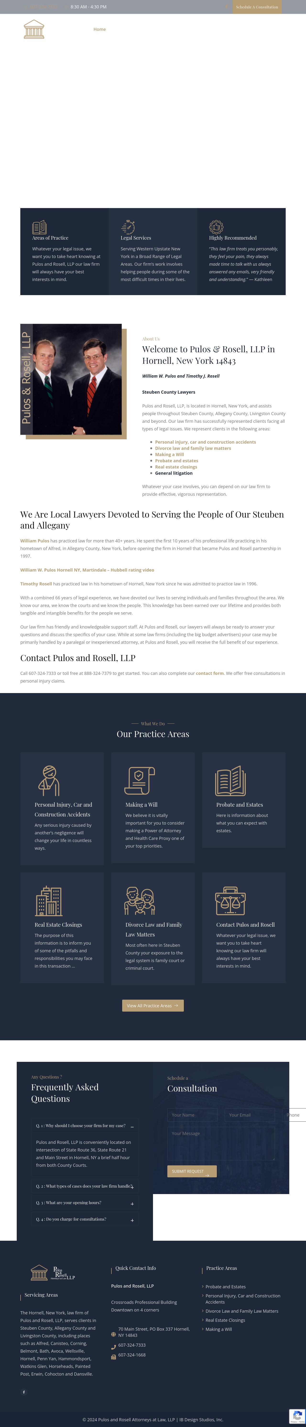 Pulos and Rosell, LLP - Hornell NY Lawyers