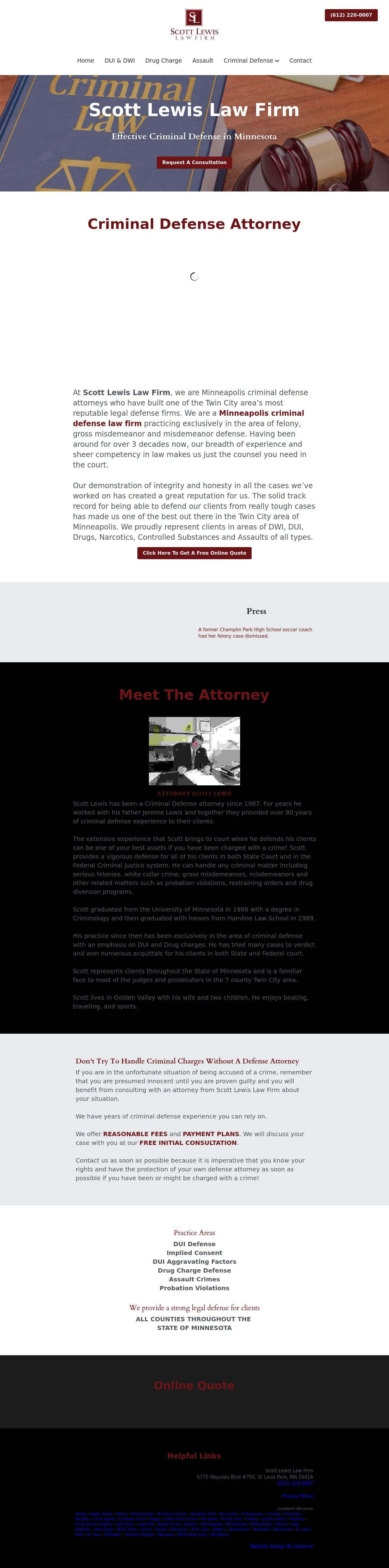 Scott Lewis & Associates - Minneapolis MN Lawyers