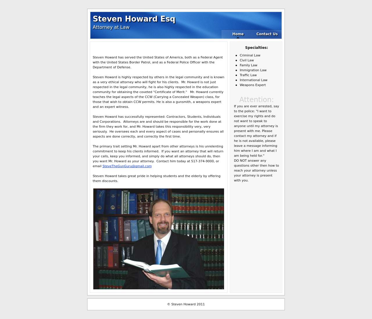 Steven Howard Attorney At Law - Lansing MI Lawyers