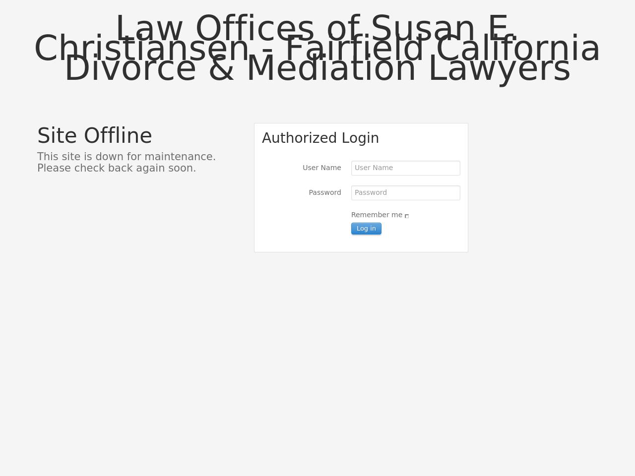 Susan E. Christiansen Law Office - Fairfield CA Lawyers