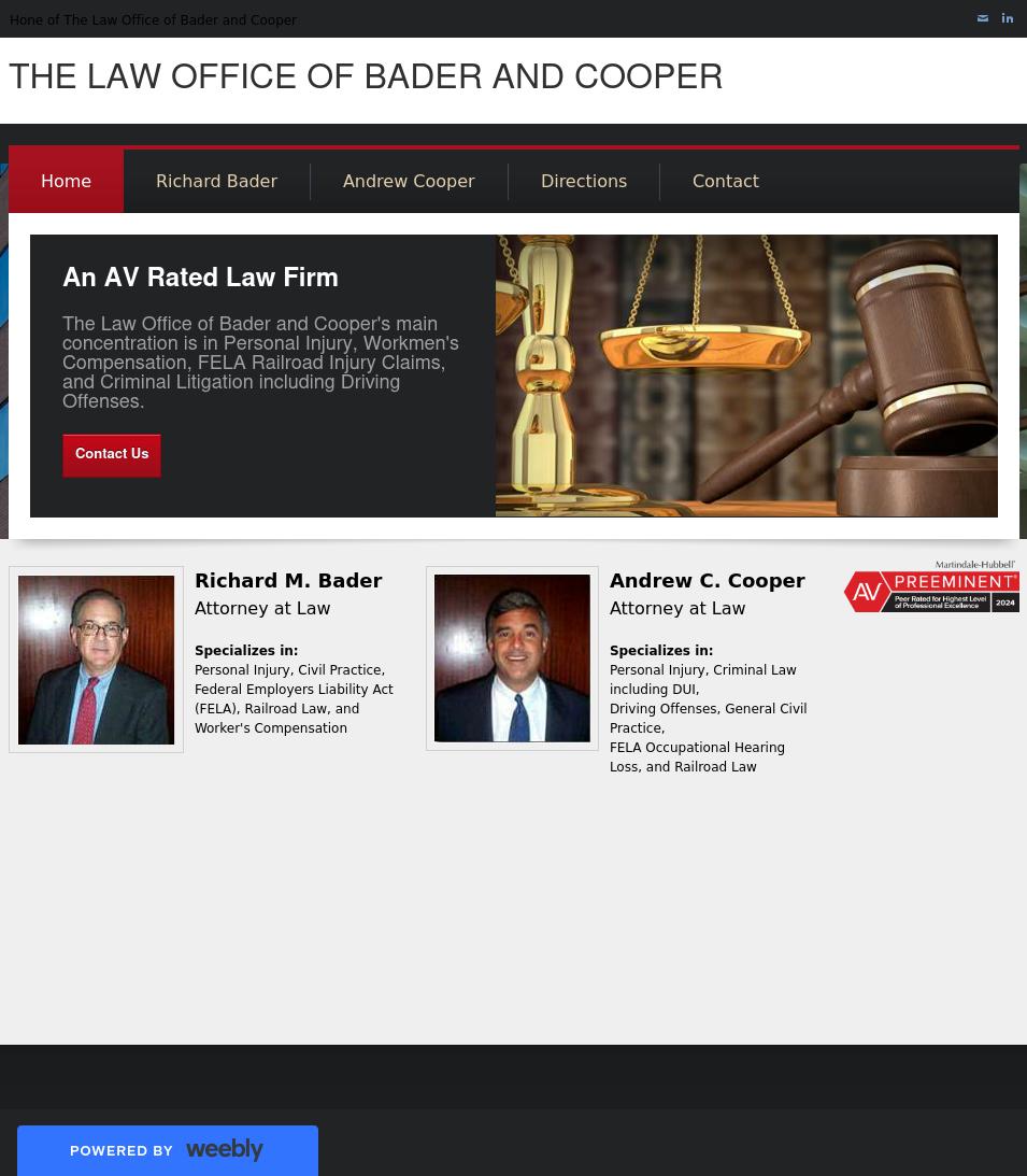 Bader & Cooper - Baltimore MD Lawyers