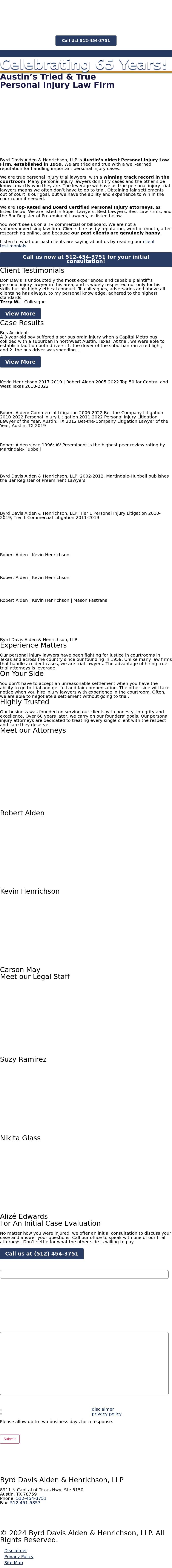 Byrd Davis Alden & Henrichson, LLP - Austin TX Lawyers