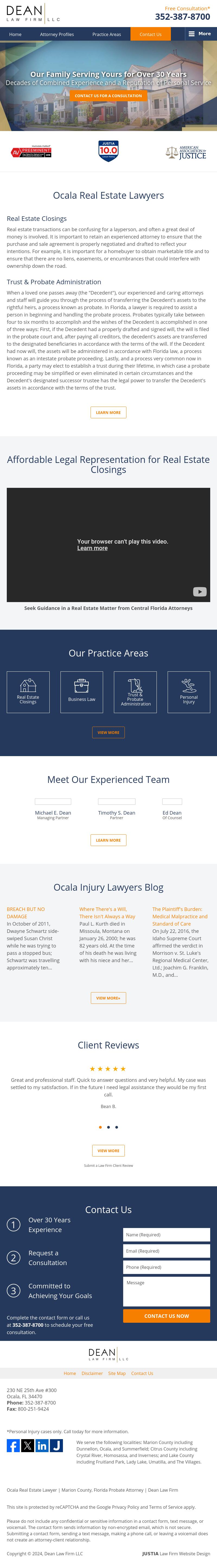 Dean Law Firm, LLC - Ocala FL Lawyers
