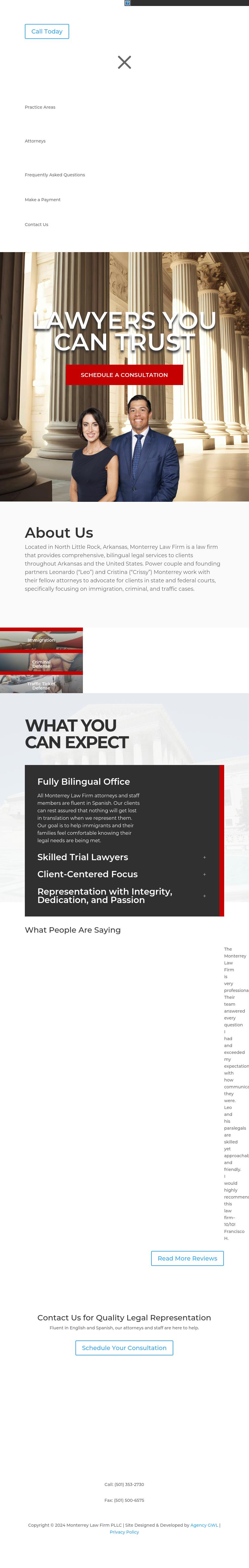 Monterrey Law Firm PLLC - Little Rock AR Lawyers