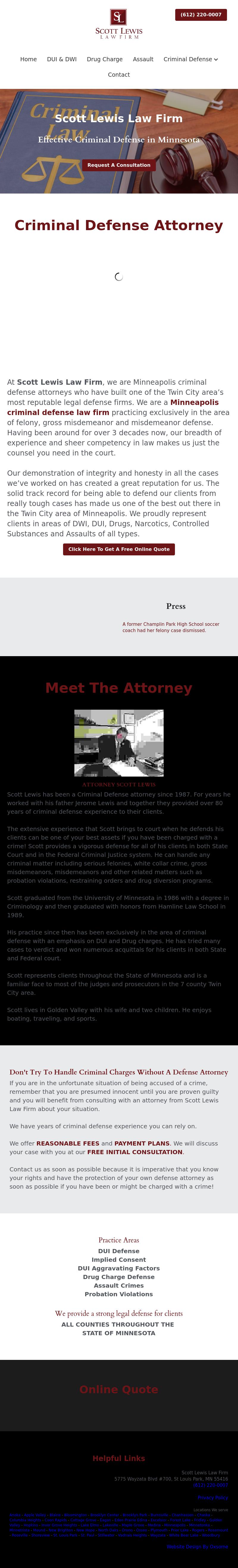 Scott Lewis & Associates - Minneapolis MN Lawyers