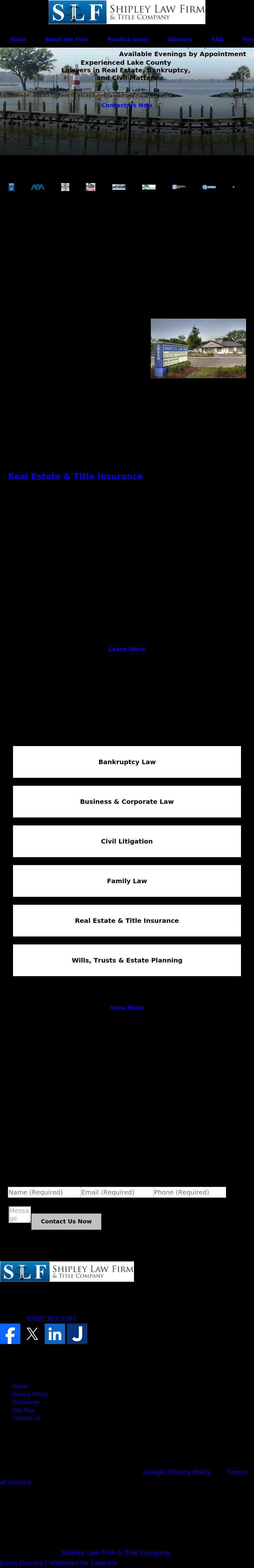 Shipley Law Firm - Mount Dora FL Lawyers