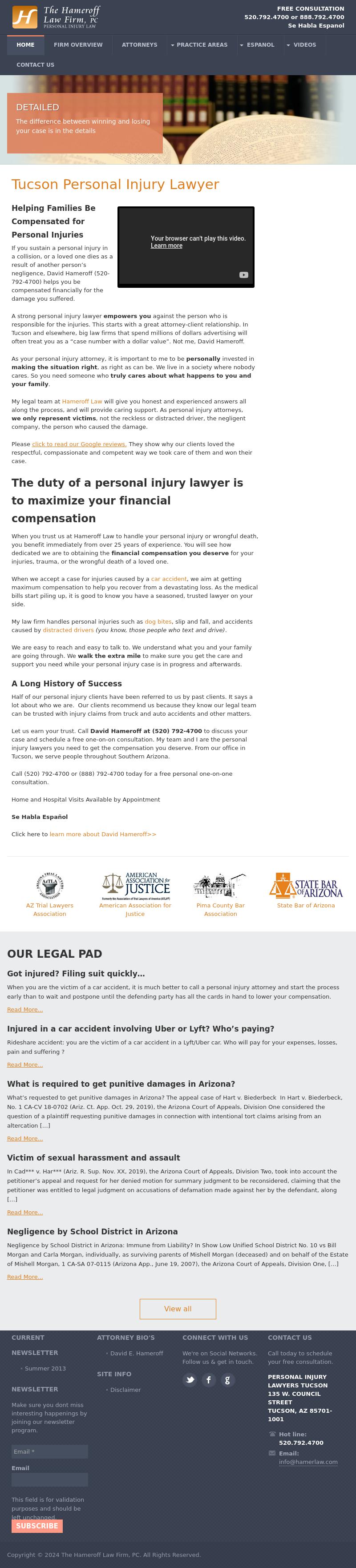 The Hameroff Law Firm - Tucson AZ Lawyers