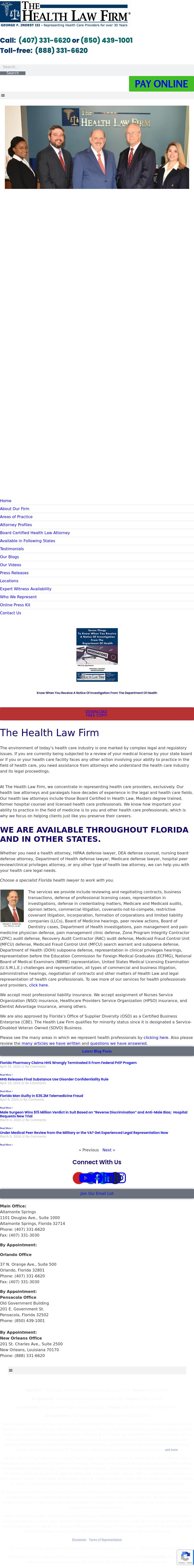 The Health Law Firm - Orlando FL Lawyers