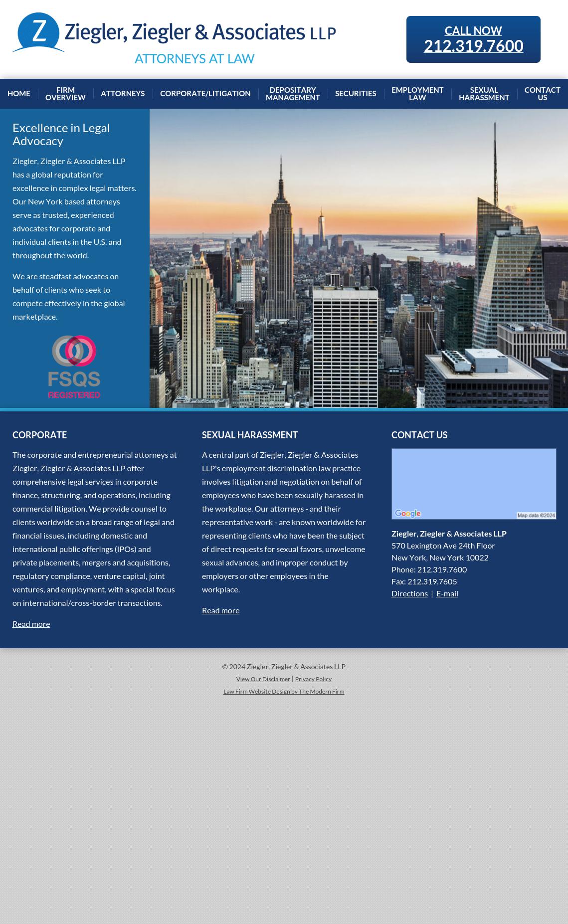 Ziegler, Ziegler & Associates LLP - New York NY Lawyers