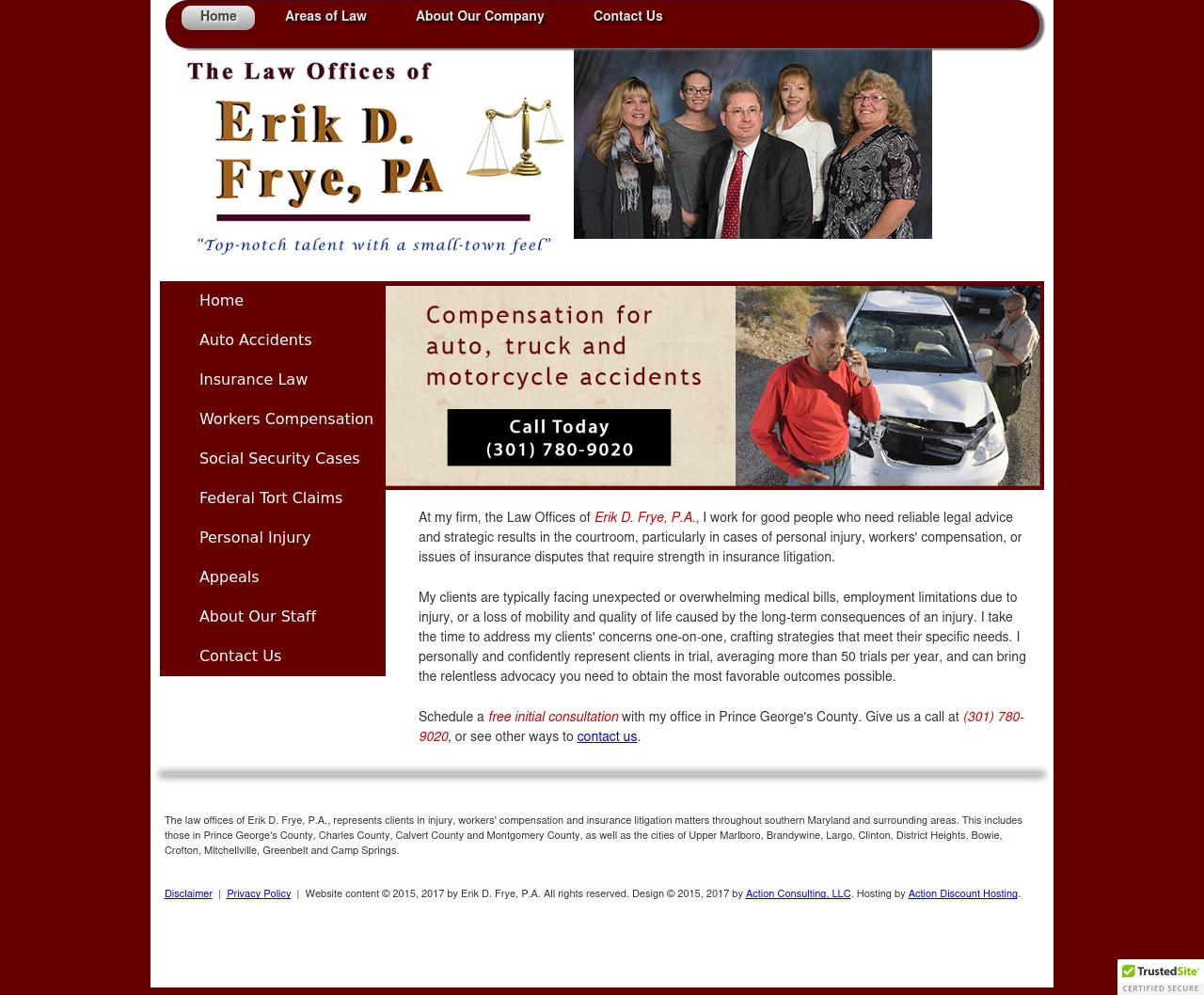 The Law Offices of Erik D. Frye, P.A. - Upper Marlboro MD Lawyers