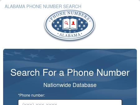 Alabama Phone Number Lookup