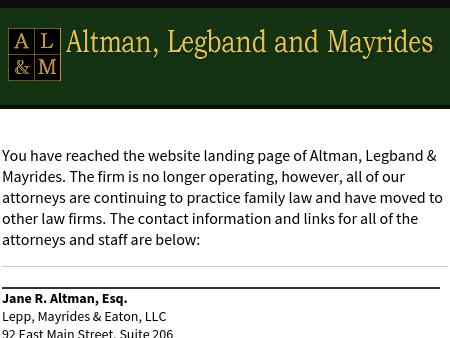 Altman Legband and Mayrides