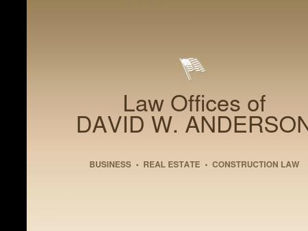 Anderson David W Law Offices
