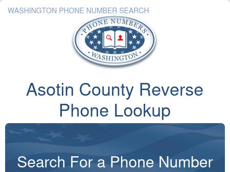 Asotin County Phone Number Lookup