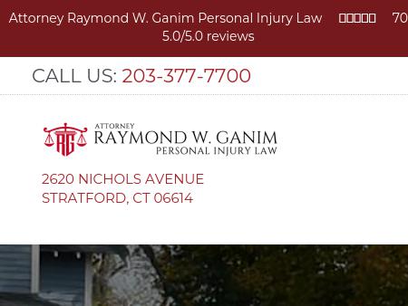 Attorney Raymond W Ganim Personal Injury Law