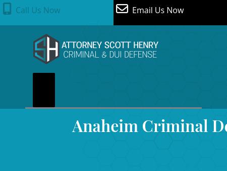 Attorney Scott Henry: Criminal and DUI Defense