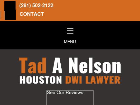 Houston DWI Lawyer Tad A Nelson