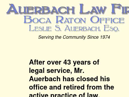Auerbach, Leslie Esq