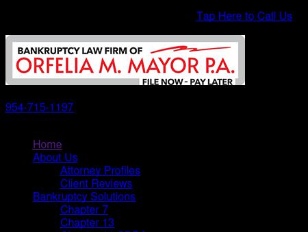 Bankruptcy Law Firm of Orfelia Mayor