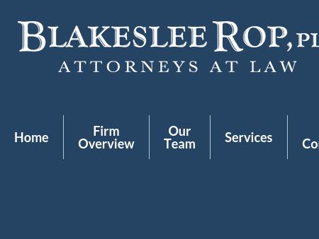 Blakeslee Rop Plc